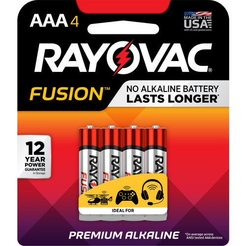 AAA Fusion Alkaline Batteries-4Pk - Benchmark Tooling