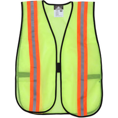 POLY MESH VEST 2 ORG/SLVR