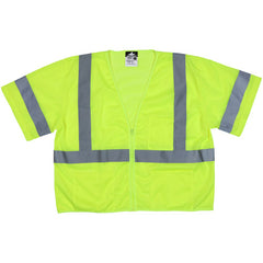 CLS3 HV LIME ZIP VEST S