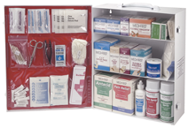 First Aid Kit - 3-Shelf Industrial Cabinet - Benchmark Tooling