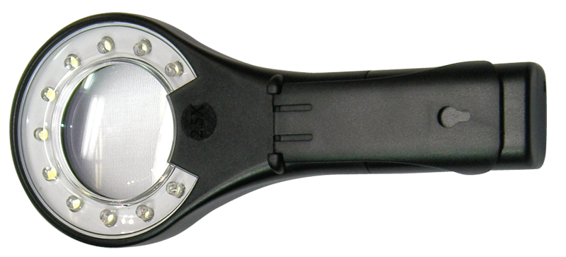 Lighted Handheld Magnifier - LED Bulb - Benchmark Tooling