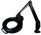 28" Arm 1.75X LED Mag Ben Bench Clamp, Floating Arm Circline - Benchmark Tooling