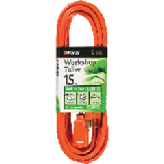 Extension Cord - 15' Medium Duty 1-Outlet (Outdoor Style) - Benchmark Tooling