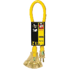 Extension Cord - 2' Extra HD 3-Outlet (Powerlite) - Benchmark Tooling