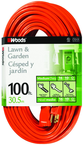 Woods Extension Cord - 100' Medium Duty 1-Outlet (Outdoor Style) - Benchmark Tooling