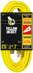 Yellow Jacket Extension Cord - 25' Extra Heavy Duty 1-Outlet (Powerlite) - Benchmark Tooling