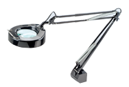 Floating Arm Magnifier Light - 5" Rnd Lens; 3 Diopter - Benchmark Tooling