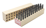 Young Bros Figure & Letter Stamps -- 5/32'' Type Size-Machine Made-36 Pieces per Set - Benchmark Tooling