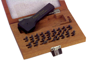 112 Pc. Figure & Letter Stamps Set with Holder - 1/8" - Benchmark Tooling