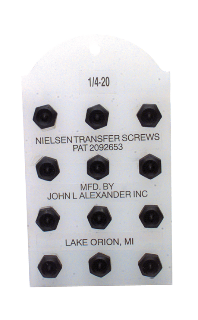 Nielsen Transfer Screw Set - 1/2 - 3/4 (Set of 12) - Benchmark Tooling