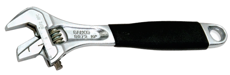 3/4" Opening - 6" OAL - Plated Adjustable Wrench - Benchmark Tooling