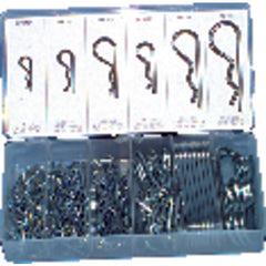 141 Pieces - Hitch Pin Clip Assortment-1/16″-3/16″ Diameter - Benchmark Tooling