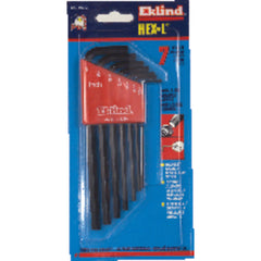 11 Pieces-0.050″-1/4″ Long Arm Style - Hex Key Set - Benchmark Tooling