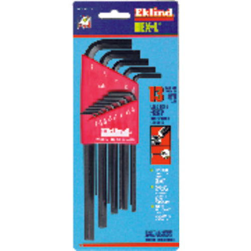 13 Pieces-0.050″-3/8″ Long Arm Style - Hex Key Set - Benchmark Tooling