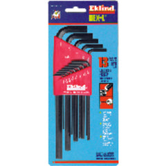 13 Pieces-0.050″-3/8″ Long Arm Style - Hex Key Set - Benchmark Tooling