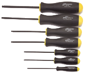 9 Piece - 1.5 - 10mm Screwdriver Style - Ball End Hex Driver Set with Ergo Handles - Benchmark Tooling