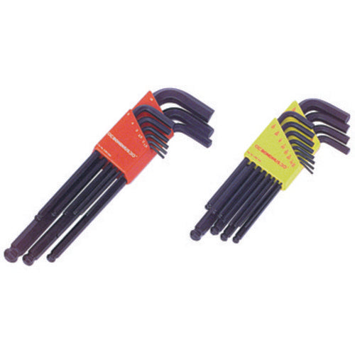 6 Pieces-1.5 mm-5 mm Long Arm Style - Ball End Hex Key Set - Benchmark Tooling