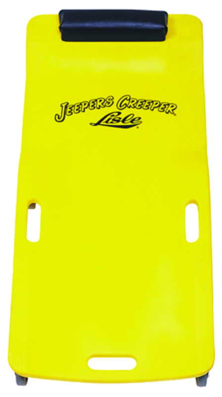 Low Profile Plastic Creeper - Body-fitting Design - Yellow - Benchmark Tooling