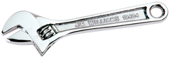 1-1/2'' Opening - 12'' OAL - Chrome Plated Adjustable Wrench - Benchmark Tooling