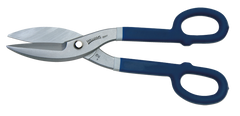 2-1/2'' Blade Length - 12'' Overall Length - Straight Cutting - Tinner Snips - Benchmark Tooling