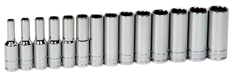 14 Piece - 3/8" Drive - 12 Point - Combination Kit - Benchmark Tooling