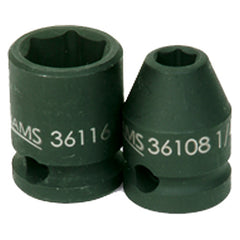 11 mm × 1 7/16″ Overall Length-1/2″ Drive-6 Point - Metric Impact Socket - Benchmark Tooling