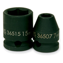 16 mm × 1 1/16″ Overall Length-3/8″ Drive-6 Point - Metric Impact Socket - Benchmark Tooling