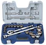 23 Piece - 1/2" Drive - 12 Point - Combination Kit - Benchmark Tooling