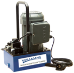 Hydraulic Electric Pump; 1HP Advance Hold Return; w/ 3Way-3Position Valve; 2-Gal; for Dual Acting Cylinders - Benchmark Tooling