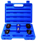 5T Hydraulic Flat Body Cylinder Kit with various height magnetic adapters in Carrying Case - Benchmark Tooling