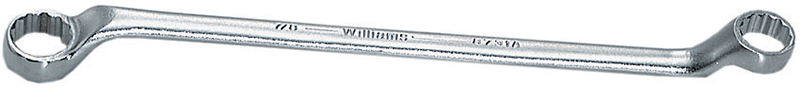 5/8 x 11/16'' -- 10-1/8'' OAL - Chrome 10° Offset Box End Wrench - Benchmark Tooling