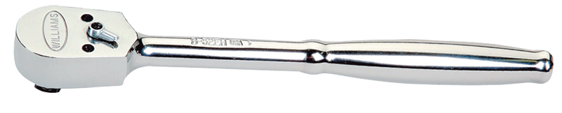 10-1/4" OAL - 3/8'' Drive - Narrow Pear Head - Reversible Ratchet - Plain Handle - Benchmark Tooling