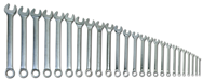 Snap-On/Williams Fractional Combination Wrench Set -- 26 Pieces; 12PT Chrome Plated - Benchmark Tooling