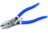 7" Electrician's Plier with Side Cutter- Cushion Grip Handle - Benchmark Tooling