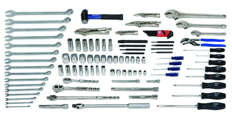 102 Piece Oilfield Service Set- Tools & 7 Drawer Roll Cabinet - Benchmark Tooling