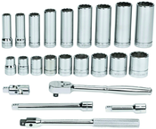 23 Piece - 3/8" Drive - 12 Point - Combination Kit - Benchmark Tooling