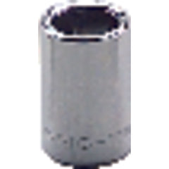 5 mm × 21.43 mm-1/4″ Drive-6 Point - Metric Standard Socket - Benchmark Tooling