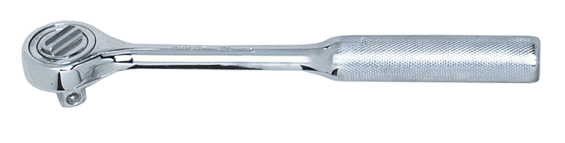 7" OAL - 3/8'' Drive - Round Head - Reversible Ratchet - Knurled Handle - Benchmark Tooling