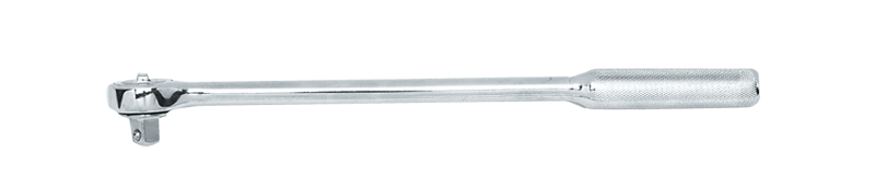 15" OAL - 1/2'' Drive - Round Head - Extra Long Reversible Ratchet - Knurled Handle - Benchmark Tooling