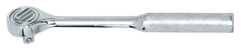 10-1/4" OAL - 1/2'' Drive - Round Head - Reversible Ratchet - Knurled Handle - Benchmark Tooling