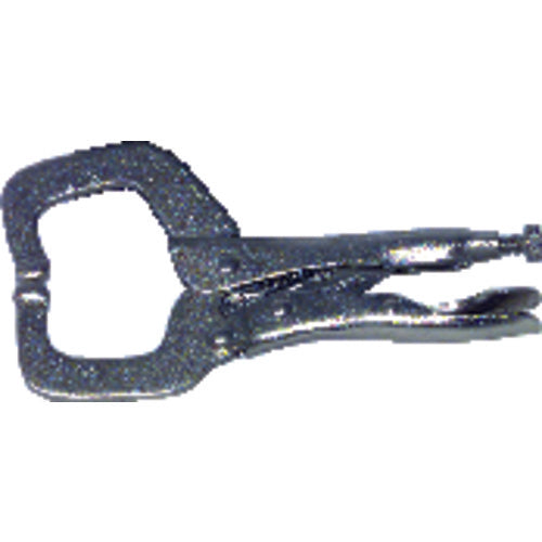 MIT Locking Grip C-Clamp - 3825 Plain Grip 3 1/8″ Capacity 11″ Long - Benchmark Tooling