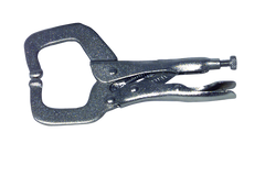 MIT Locking Grip C-Clamp -- #3835 Plain Grip 8-3/8'' Capacity 18'' Long - Benchmark Tooling