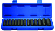 15 Piece - 11 to 32mm - 1/2" Drive - Metrid Deep Impact Socket SEt - Benchmark Tooling