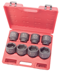 8 Piece - 3/4" Drive - Shallow Impact Socket Set - Benchmark Tooling