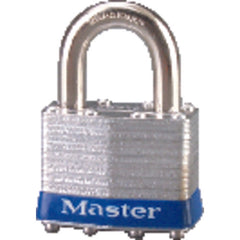 Commercial Steel Padlock 1 3/4″ Body Width; Keyed: Different; Silver - Benchmark Tooling