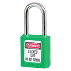 Xenoy Padlock - 1 1/2″ Body Width; Keyed: Different; Green - Benchmark Tooling
