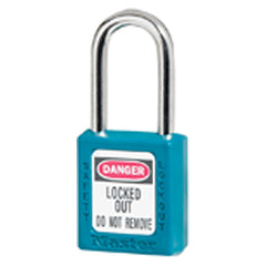 Xenoy Padlock - 1 1/2″ Body Width; Keyed: Different; Teal - Benchmark Tooling