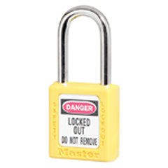 Xenoy Padlock - 1 1/2″ Body Width; Keyed: Different; Yellow - Benchmark Tooling