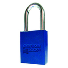 Aluminum Padlock 1 1/2″ Body Width; Keyed: Different; Blue - Benchmark Tooling