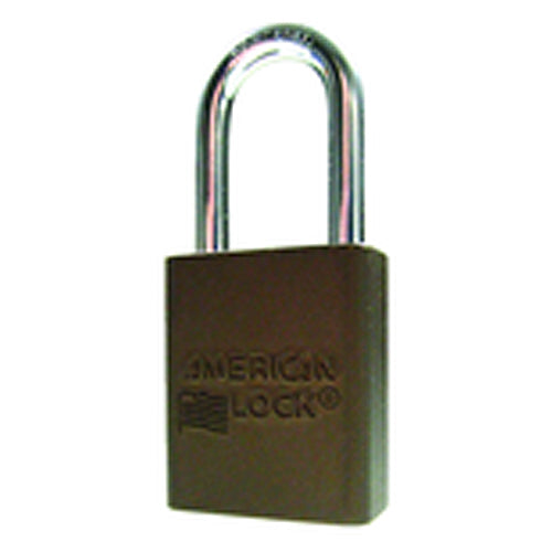 Aluminum Padlock 1 1/2″ Body Width; Keyed: Different; Brown - Benchmark Tooling
